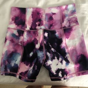 LULULEMON colorful biker shorts